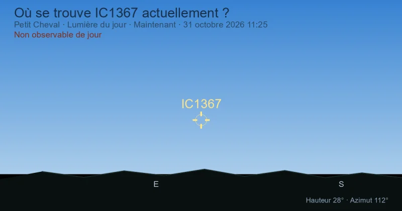 Où se trouve IC1367 actuellement ?