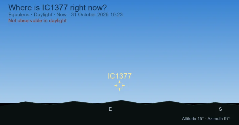 Where is IC1377 right now?