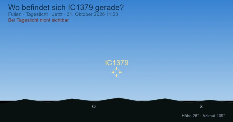 Wo befindet sich IC1379 gerade?