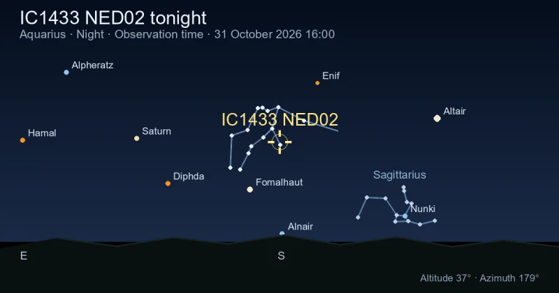 IC1433 NED02 tonight
