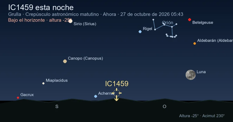 IC1459 esta noche