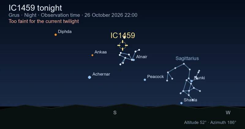 IC1459 tonight