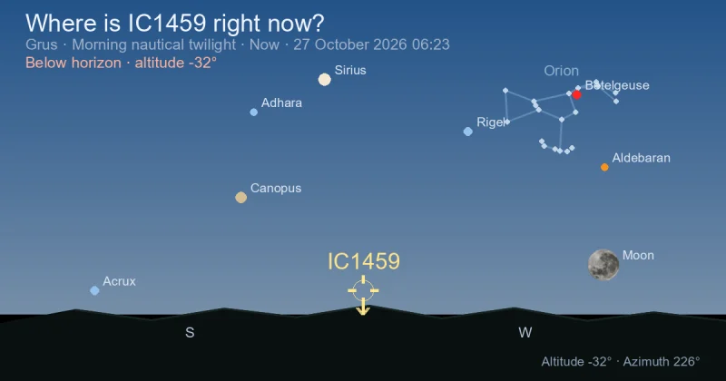 Where is IC1459 right now?