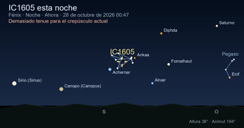IC1605 esta noche
