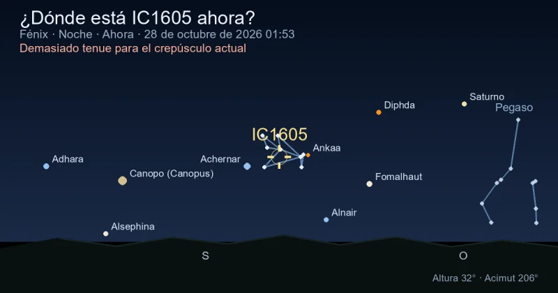 ¿Dónde está IC1605 ahora?