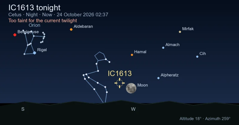 IC1613 tonight