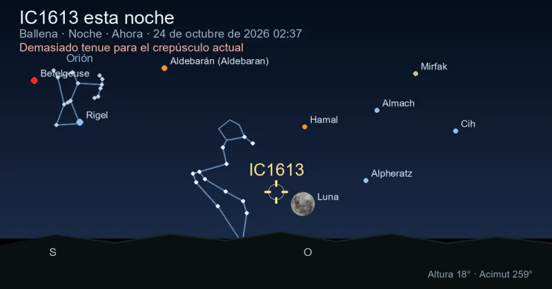 IC1613 esta noche