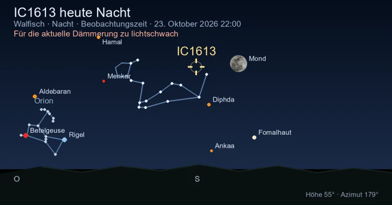 IC1613 heute Nacht