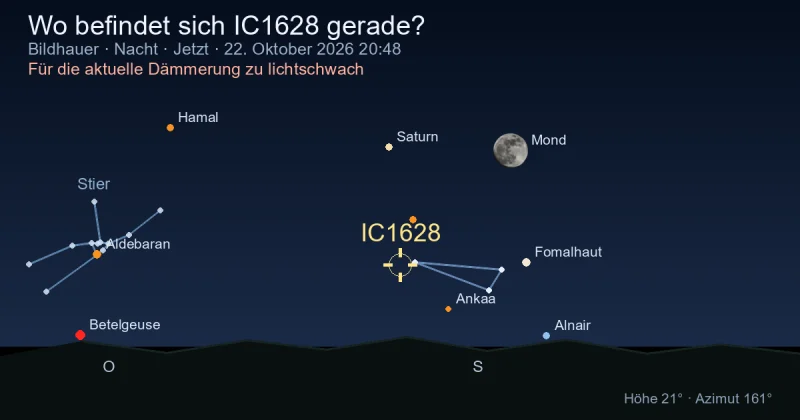 Wo befindet sich IC1628 gerade?