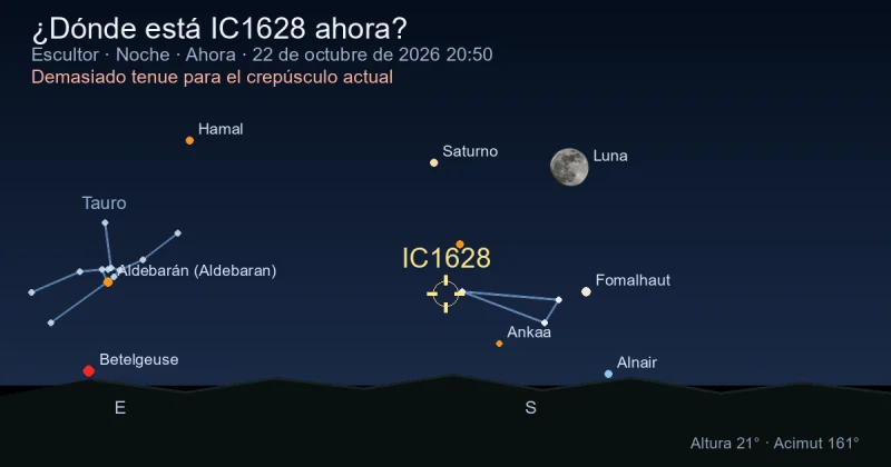 ¿Dónde está IC1628 ahora?