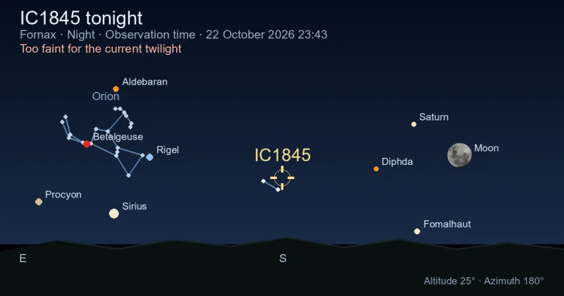 IC1845 tonight