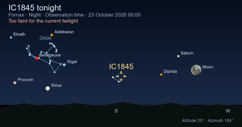 IC1845 tonight