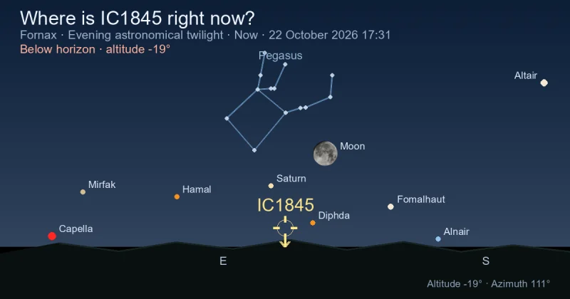 Where is IC1845 right now?