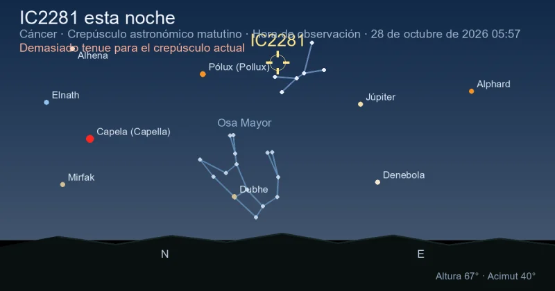 IC2281 esta noche