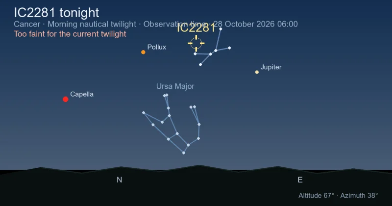 IC2281 tonight