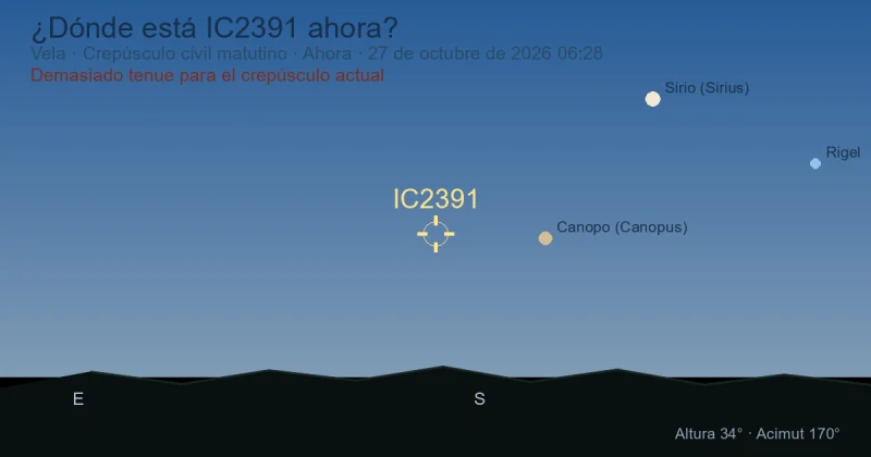¿Dónde está IC2391 ahora?