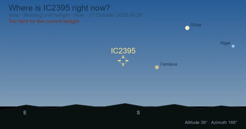 Where is IC2395 right now?