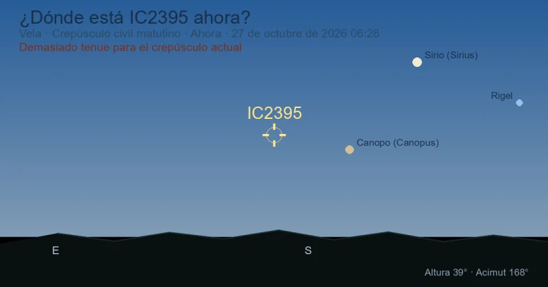 ¿Dónde está IC2395 ahora?