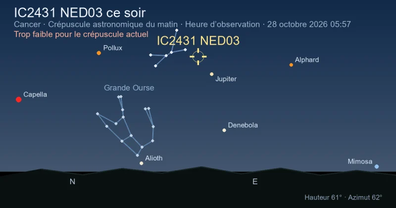 IC2431 NED03 ce soir