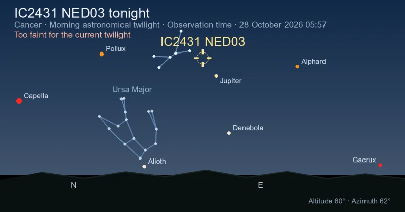 IC2431 NED03 tonight