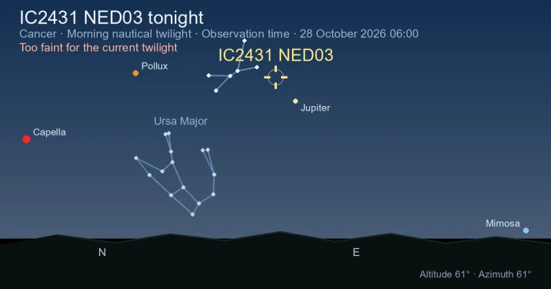 IC2431 NED03 tonight