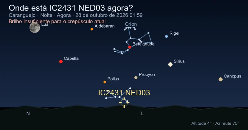Onde está IC2431 NED03 agora?