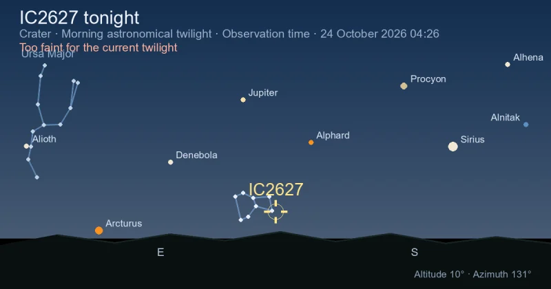 IC2627 tonight