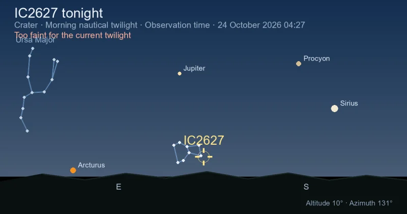 IC2627 tonight