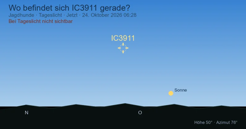 Wo befindet sich IC3911 gerade?