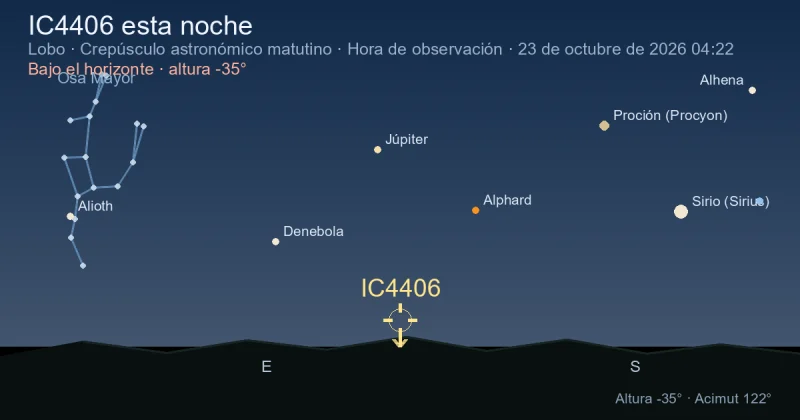 IC4406 esta noche