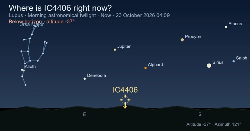 Where is IC4406 right now?