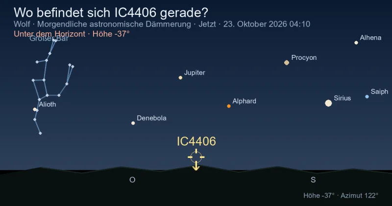 Wo befindet sich IC4406 gerade?
