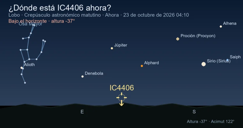 ¿Dónde está IC4406 ahora?