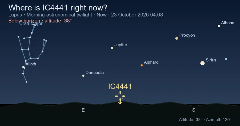 Where is IC4441 right now?