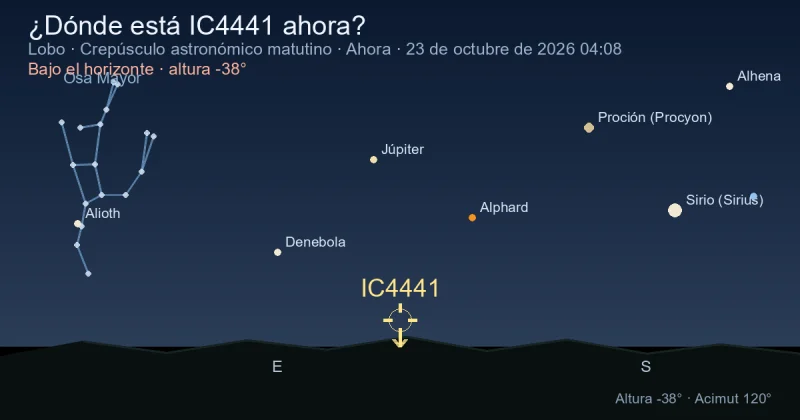 ¿Dónde está IC4441 ahora?