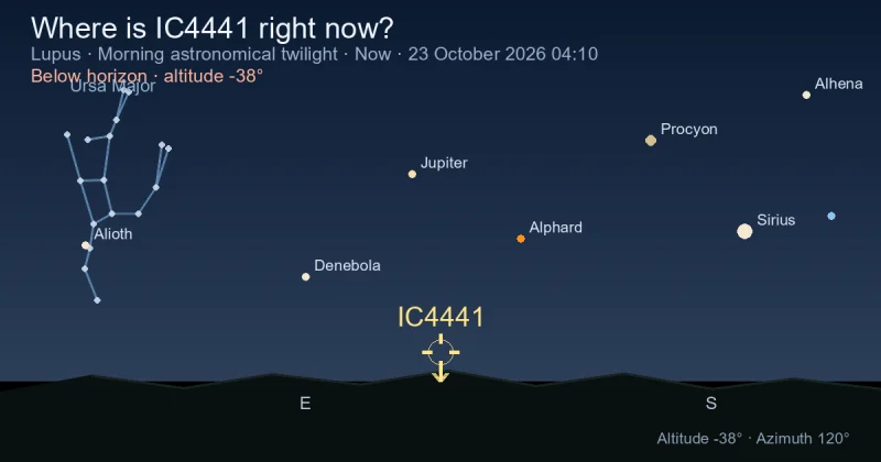 Where is IC4441 right now?
