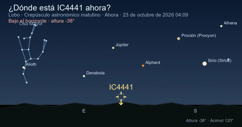 ¿Dónde está IC4441 ahora?