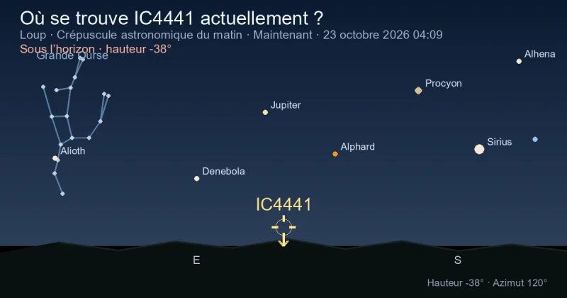 Où se trouve IC4441 actuellement ?