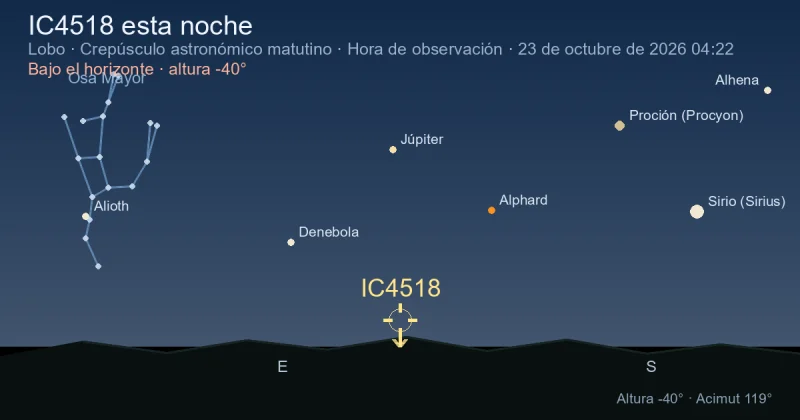 IC4518 esta noche