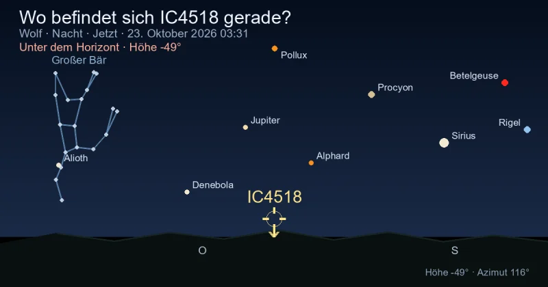 Wo befindet sich IC4518 gerade?