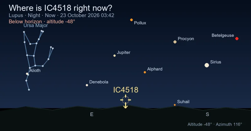 Where is IC4518 right now?