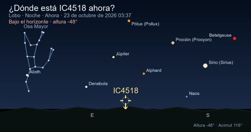 ¿Dónde está IC4518 ahora?