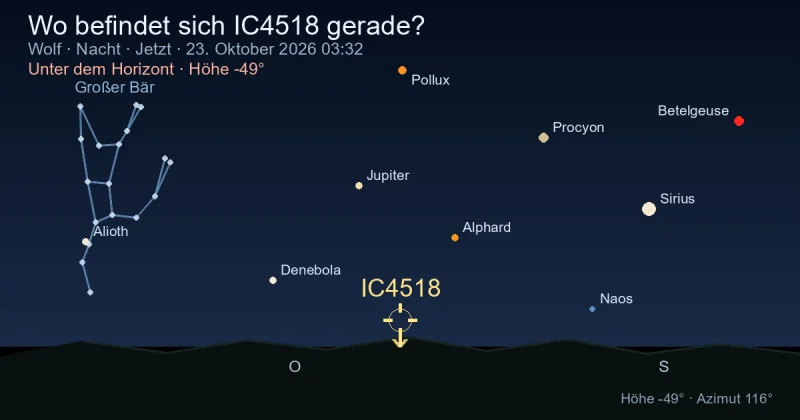 Wo befindet sich IC4518 gerade?