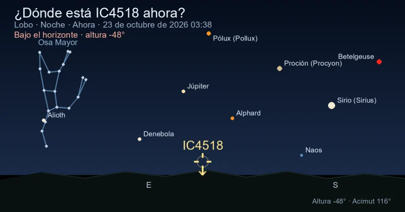 ¿Dónde está IC4518 ahora?