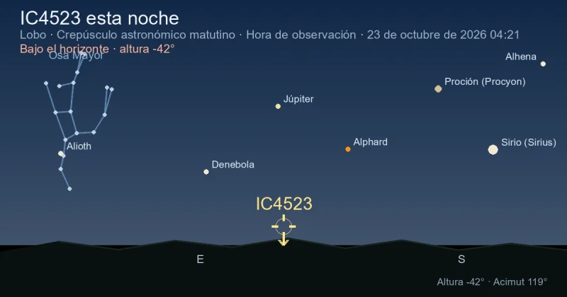 IC4523 esta noche