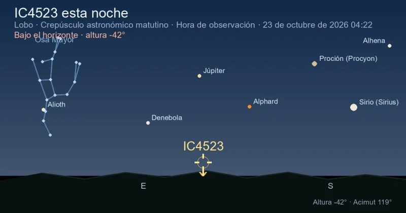 IC4523 esta noche