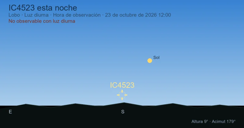 IC4523 esta noche