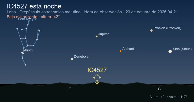 IC4527 esta noche
