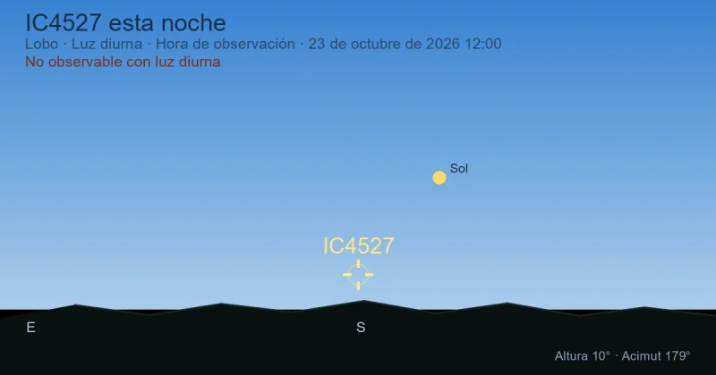 IC4527 esta noche