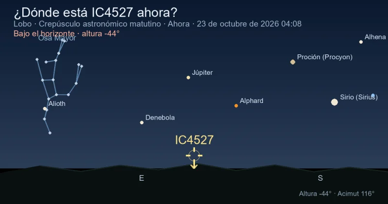 ¿Dónde está IC4527 ahora?